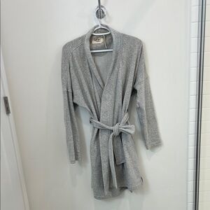 UGG Light Gray Wrap bath robe